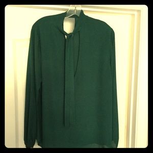 Torrid front tie dress blouse